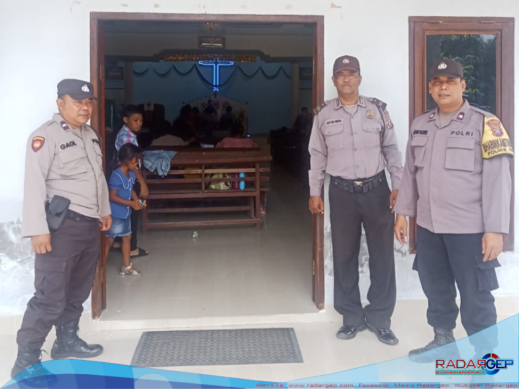 Hadir dalam Damai, Polisi Kawal Ibadah Minggu di Hinai